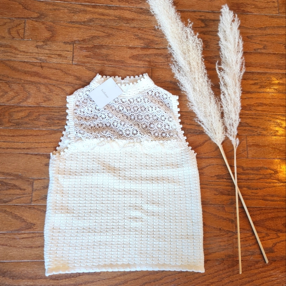 Lace sweater vest